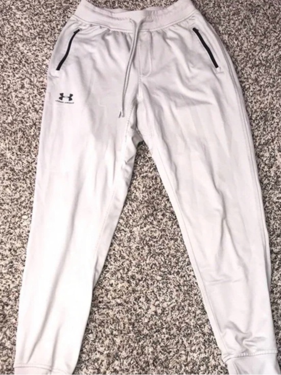 Under Armour Other - Under Armour Mens Tapered Joggers Light Tan Size Small | GUC